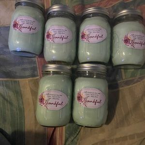6 of the 16 oz Aqua De Gio Scented Baby Blue Candle
